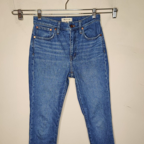 Madewell Jeans High Rise Slim Boy Jean Moorland Wash - Picture 3 of 11